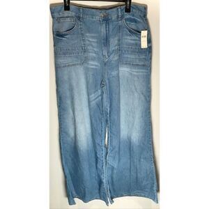 Pilcro wide leg jeans size 32T